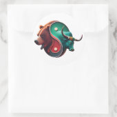 ベア対ブル取引 ラウンドシール (バッグ)