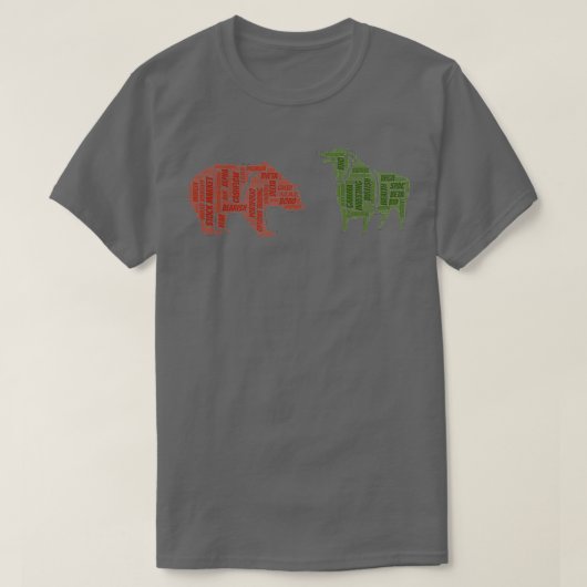 ベア対ブル Tシャツ (デザイン正面)