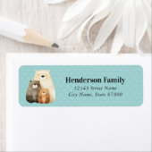 ベア差出人住所ラベル ラベル (インサイチュ)