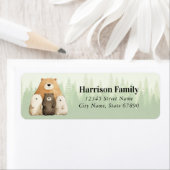 ベア差出人住所ラベル ラベル (インサイチュ)