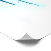 ベア抽象芸術ウォーターカラーアート ポスター (角)