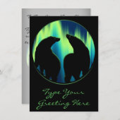 ベア招待状パーソナライズされたオーロラベアーズカード 招待状 (正面/裏面)