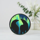 ベア招待状パーソナライズされたオーロラベアーズカード 招待状 (スタンド正面)