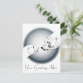 ベア招待状パーソナライズされたポーラクベアカッブカード 招待状 (スタンド正面)