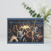 ベア招待状パーソナライズ踊りベアアートカード 招待状 (スタンド正面)