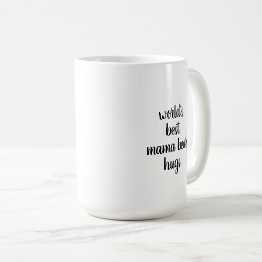 ベア最高のハグママベビーベア コーヒーマグカップ (正面右)