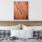 ベア樺の木ツリーブランチ抽象芸術 キャンバスプリント (インサイチュ (寝室))