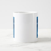 ベア歩くインムーンライトヴィンテージトラベル ジャンボコーヒーマグカップ (正面)