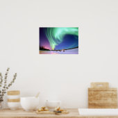 ベア湖のオーロラ。 ポスター (キッチン)