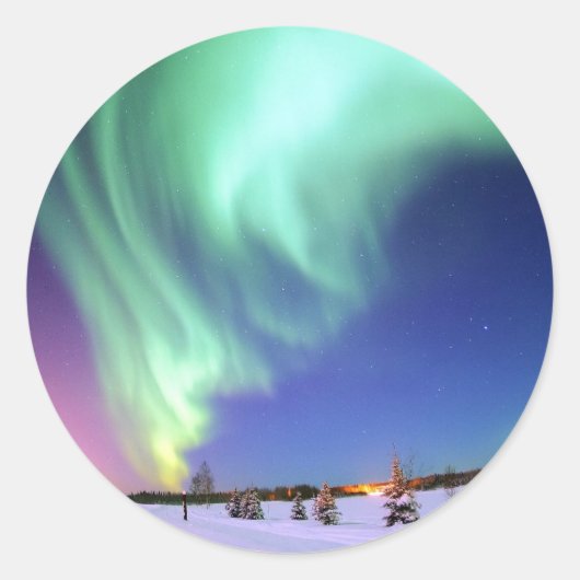 ベア湖のオーロラ。 ラウンドシール (正面)