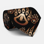 ベア爪 – 銅オン黒 ネクタイ (ロール)