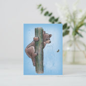 ベア登山ツリーポストカード ポストカード (スタンド正面)