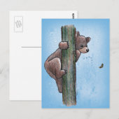 ベア登山ツリーポストカード ポストカード (正面/裏面)