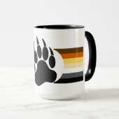 ベア素晴らしプライド国旗のクマの足 マグカップ (正面右)