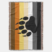 ベア素晴らしポーオンベアプライド国旗 スローブランケット (正面縦)