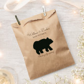 ベア素朴パーティー好意バッグクラフトBEA-100 フェイバーバッグ (クリップ留めされた状態)