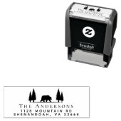 ベア素朴フォレスト差出人住所 セルフインキングスタンプ (インサイチュ)