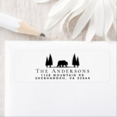 ベア素朴フォレスト差出人住所 ラベル (インサイチュ)