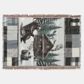 ベア素朴ブランケット | 居心地の良いキャビンブックラバースロー スローブランケット (正面)