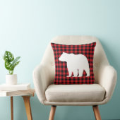 ベア素朴プレイドウィルダネスキャビン装飾用クッション クッション (椅子)