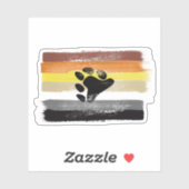 ベア絵を描プライドフラグ及びシンボル シール (シート)