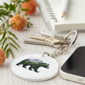 ベア自然フォレストマウンテンズ キーホルダー (正面右)