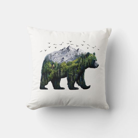 ベア自然フォレストマウンテンズ クッション (正面)