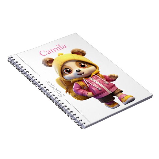 ベア芸術的テーマジャーナル – 学校用品 ノートブック (右側)