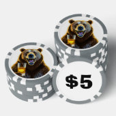 ベア複合パーソナライズされたトランプのポーカーチップ ポーカーチップ (積み重ね)