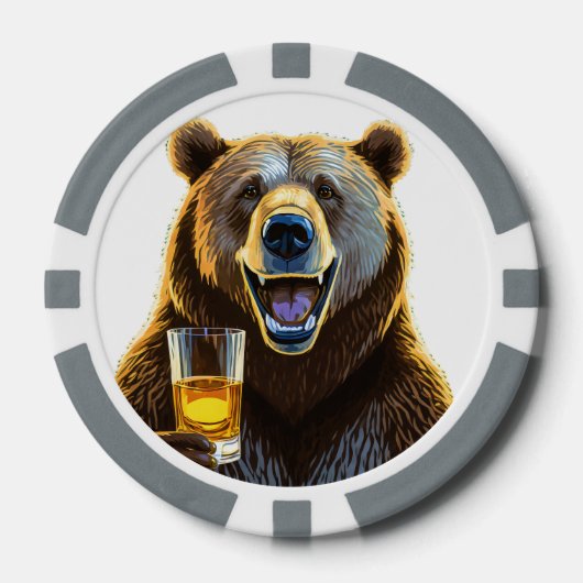 ベア複合パーソナライズされたトランプのポーカーチップ ポーカーチップ (正面)