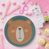 ベア誕生日キッズ ペーパープレート (パーティー)