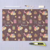 ベア誕生日 薄葉紙 (クラフト)