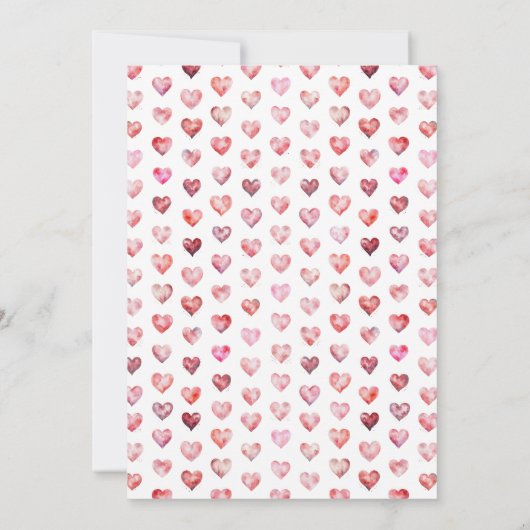 ベア赤いハートトラック誕生日 招待状 (裏面)