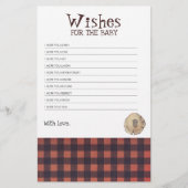 ベア足プリントLumberjackをテーマにした赤ちゃんシャワーゲーム (正面)