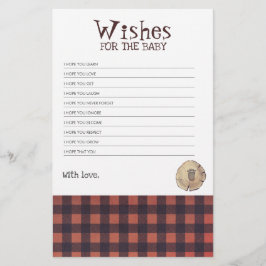 ベア足プリントLumberjackをテーマにした赤ちゃんシャワーゲーム