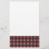 ベア足プリントLumberjackをテーマにした赤ちゃんシャワーゲーム (裏面)