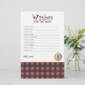 ベア足プリントLumberjackをテーマにした赤ちゃんシャワーゲーム (スタンド正面)