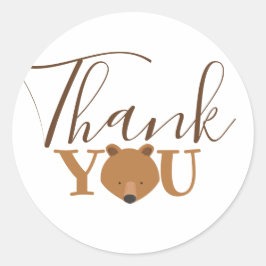 ベア顔サンキュー ラウンドシール