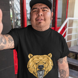 ベア顔スケッチ Tシャツ