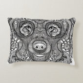 ベア顔 アクセントクッション (裏面)