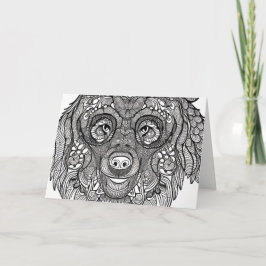 ベア顔 ノートカード
