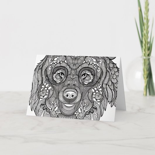 ベア顔 ノートカード (正面)