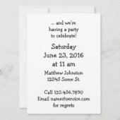 ベア飛行機誕生日 招待状 (裏面)