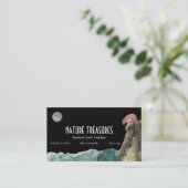 ベア魚釣り海-宝石結晶 名刺 (スタンド正面)