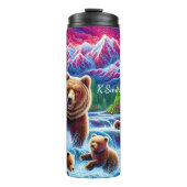 ベア鮮やかファミリーマウンテンストリーム タンブラー (正面)