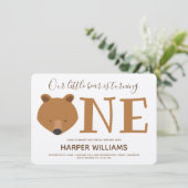 ベア1st誕生日パーティー 招待状 (スタンド正面)