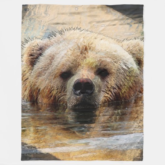 ベア20150804 フリースブランケット (正面)