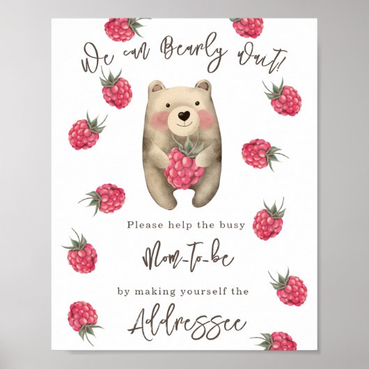 ベア – お母さんにお名前を ポスター (正面)