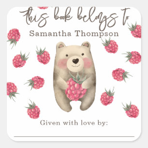 ベア – この本は次のものだ スクエアシール