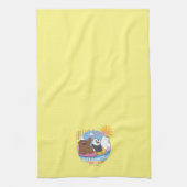 ベア – こんにちは夏！おもしろい キッチンタオル (縦)